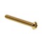 Prime-Line Machine Screw, Round Head, Phil/Sltd Comb Drive 1/4in-20 X 2in Solid Brass 25PK 9005585 - alternate 1